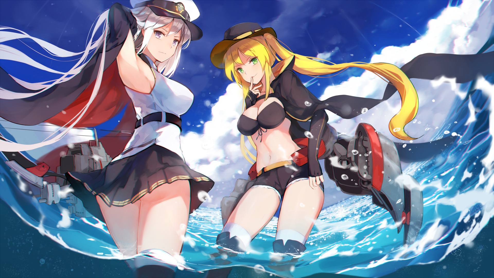 Скачать обои Девушки, Арт, Персонажи, Azur Lane, раздел сёнэн в разрешении  1920x1080