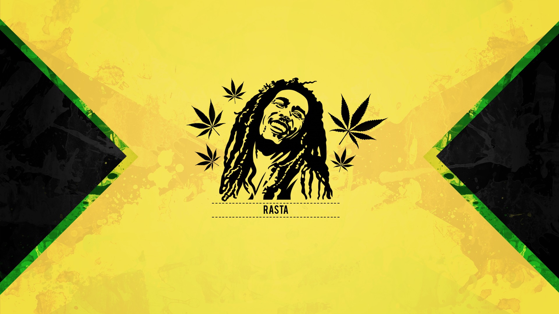 Обои bob marley, yellow, cannabis, jamaica, rasta на телефон и рабочий  стол, раздел минимализм, разрешение 1920x1080 - скачать