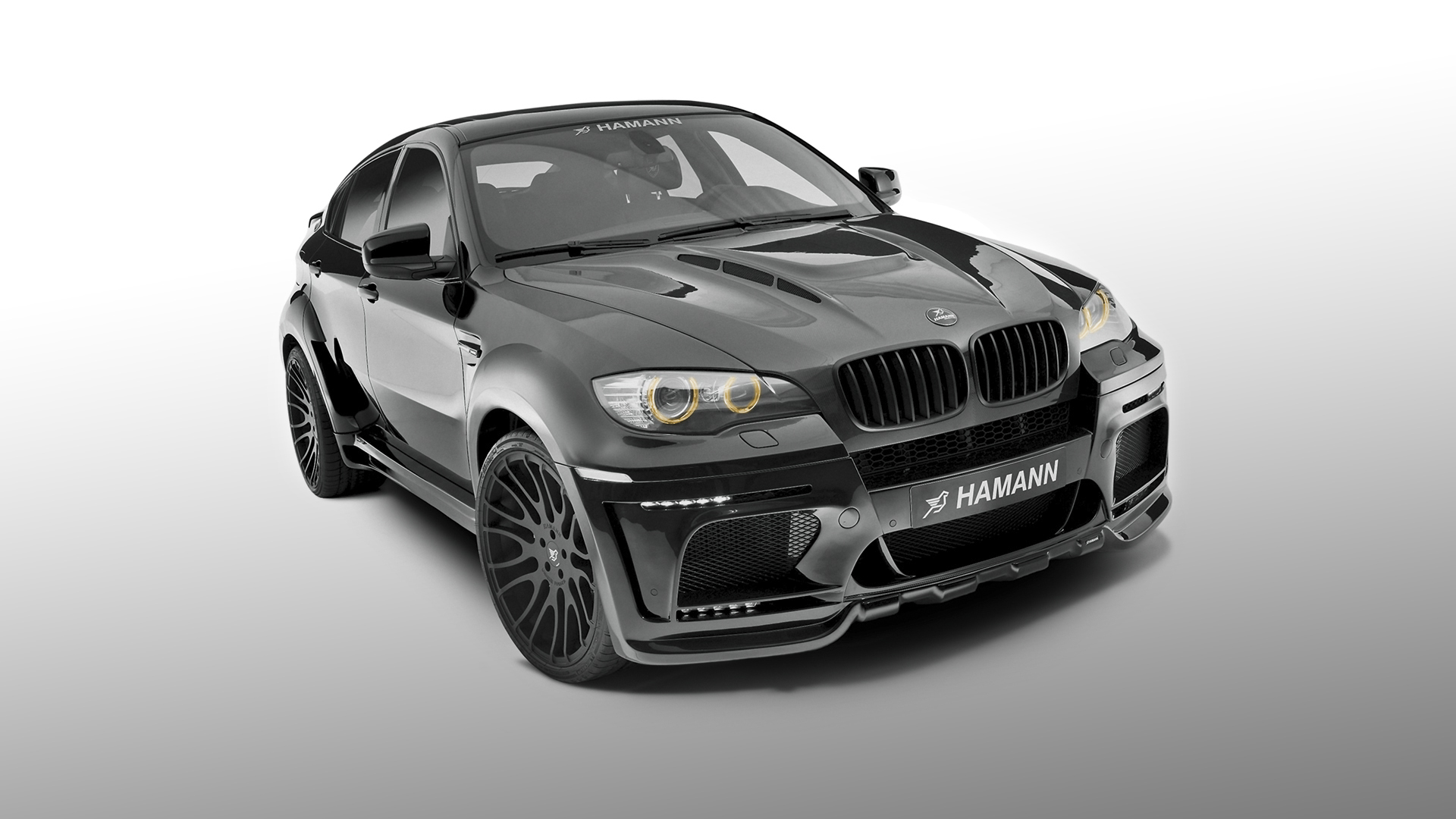 Скачать обои бмв, BMW, белый фон, Hamann, X6 M, Е71, раздел bmw в  разрешении 1920x1080