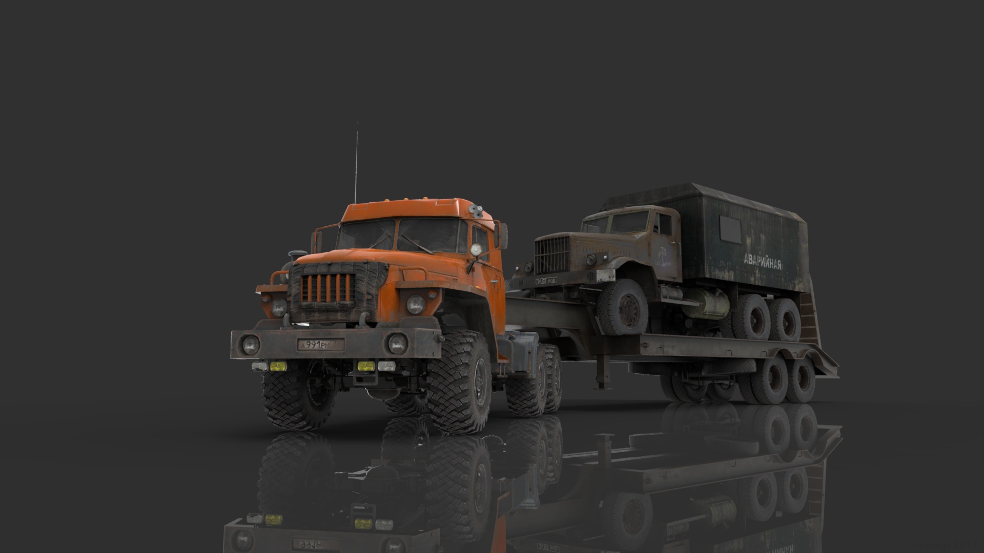 Обои краз, урал, spintires на телефон и рабочий стол, раздел грузовики,  разрешение 1920x1080 - скачать