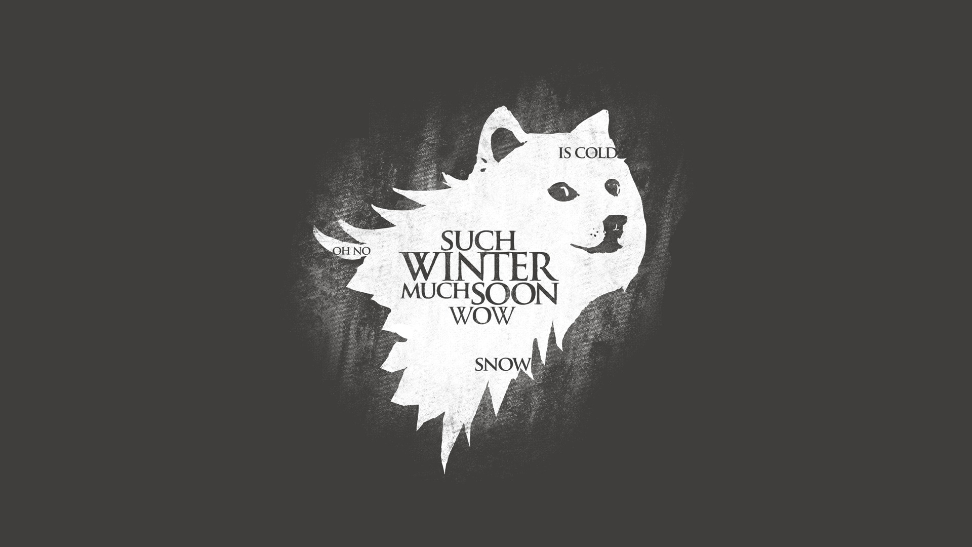 Скачать обои Start, Game of Thrones, Doge, Meme, раздел минимализм в  разрешении 1920x1080