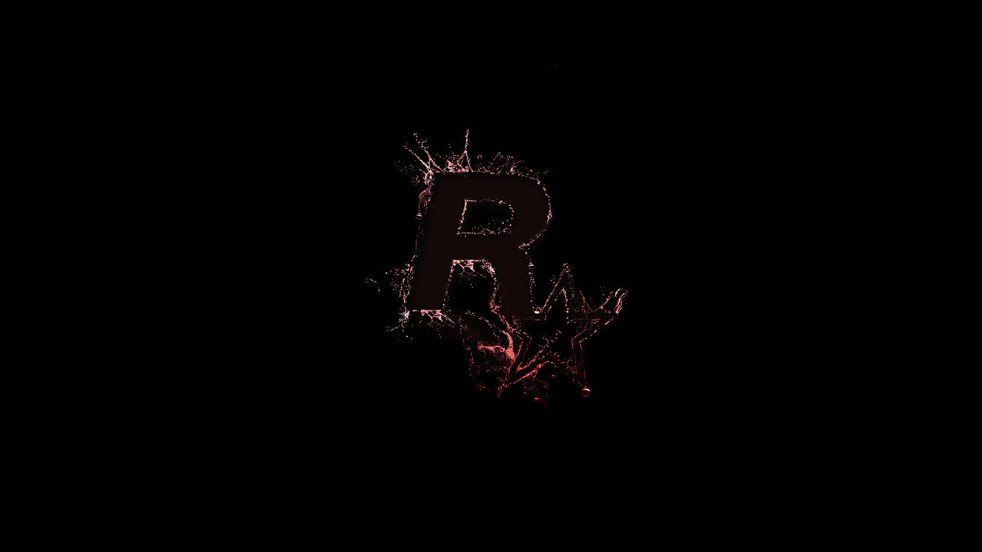 Скачать обои Star, Logo, Game, Background, Rockstar Games, Rockstar Logo,  раздел игры в разрешении 1920x1080