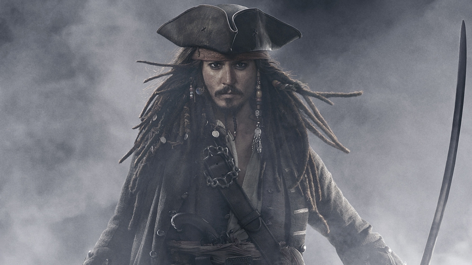 Скачать обои Johnny Depp, Джонни Депп, Капитан Джек Воробей, Captain Jack  Sparrow, Пираты Карибского моря: На краю Света, раздел фильмы в разрешении  1920x1080