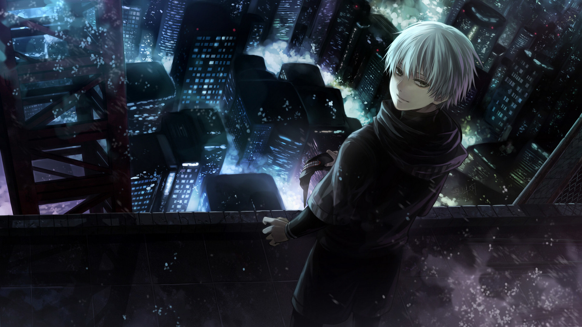 Скачать обои anime, art, токийский гуль, Tokyo Ghoul, Ken Kaneki, раздел  сэйнэн в разрешении 1920x1080