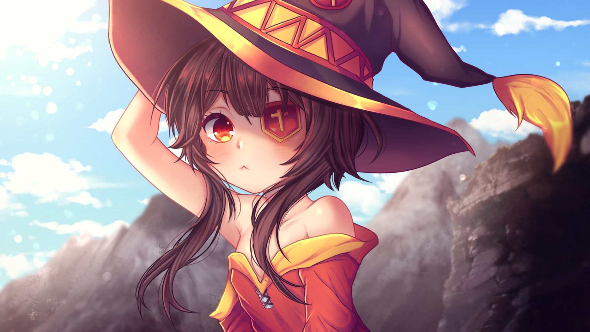 Скачать обои Anime, Wallpaper, Megumin KonoSuba, раздел прочее в разрешении  1920x1080