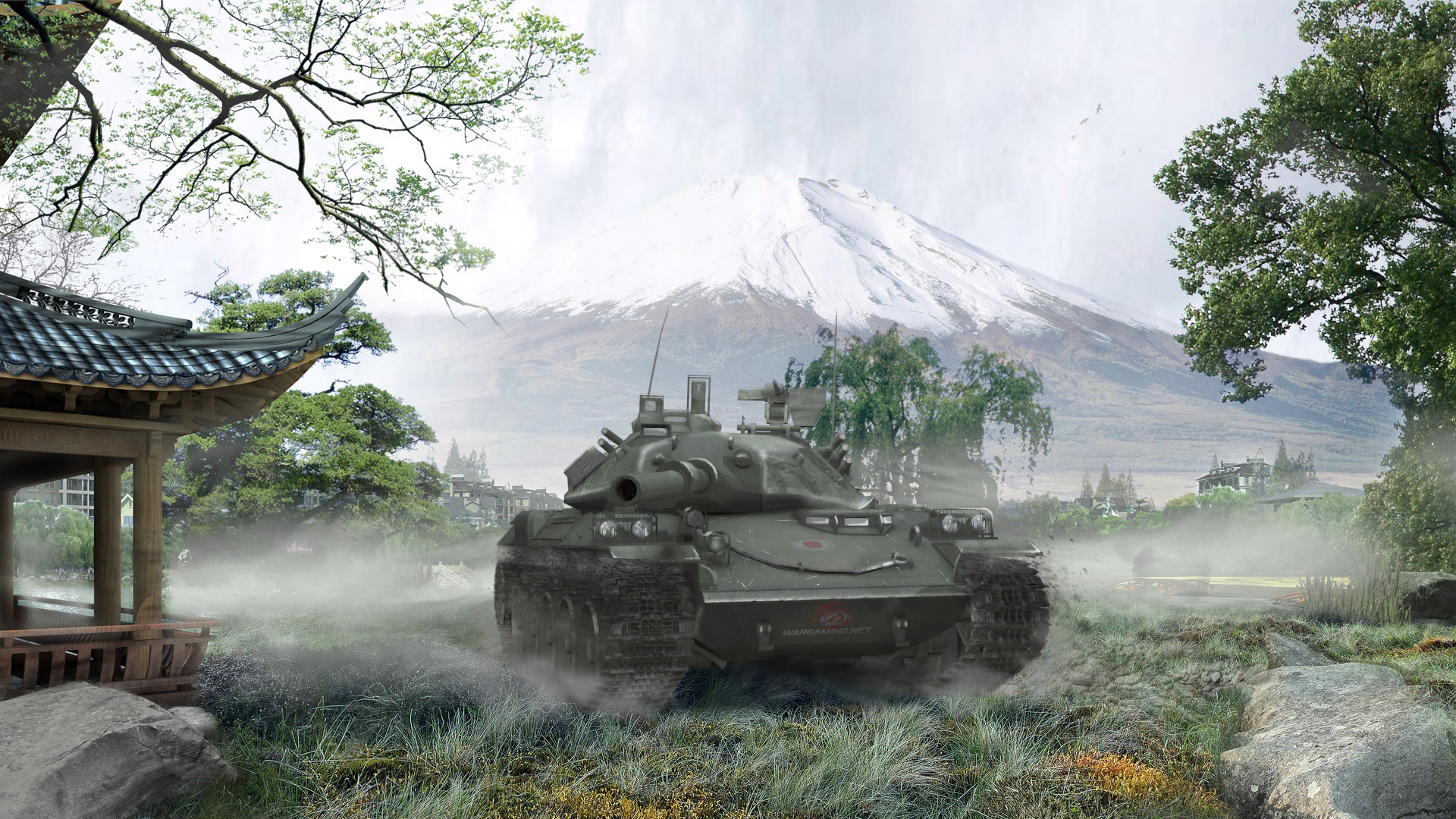 Обои Япония, танк, Japan, танки, WoT, Мир танков, tank, World of Tanks на  телефон и рабочий стол, раздел игры, разрешение 1920x1080 - скачать