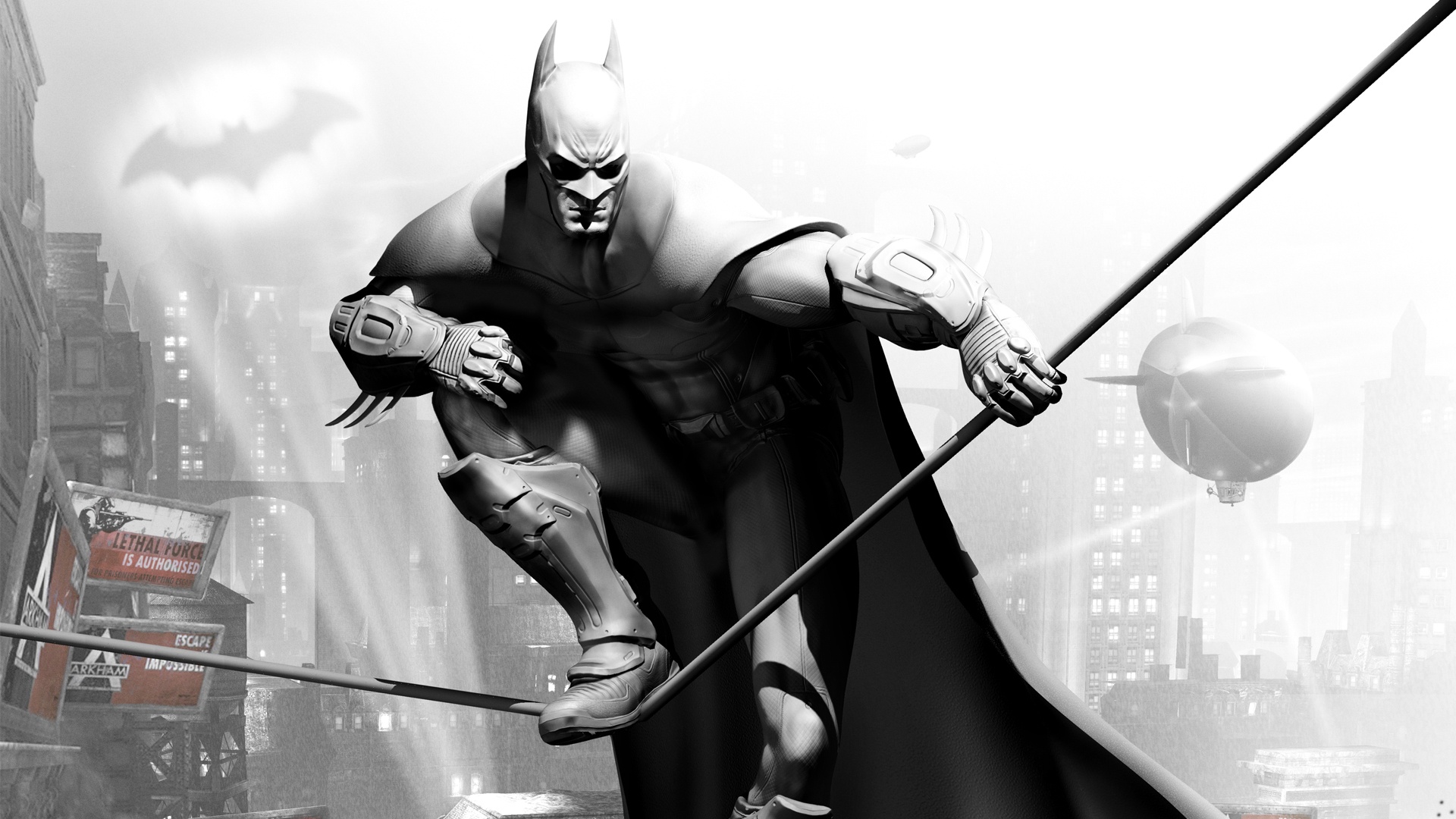 Скачать обои бэтмен, супергерой, Batman Arkham City, раздел игры в  разрешении 1920x1080