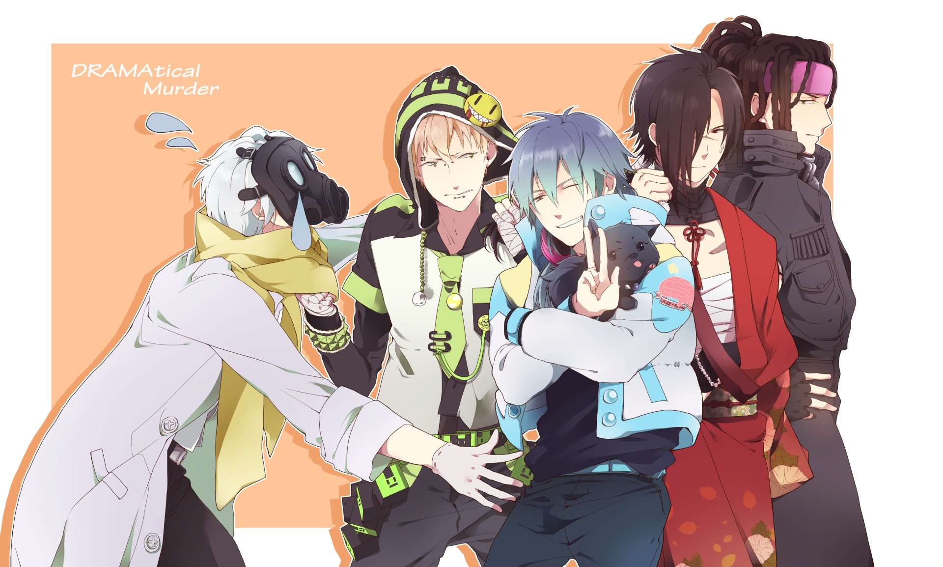 Скачать обои DRAMAtical Murder, Fanart, Koujaku, Clear (DMMd), Pixiv,  Fanart From Pixiv, Seragaki Aoba, Noiz (DMMd), раздел сёнэн в разрешении  1920x1154