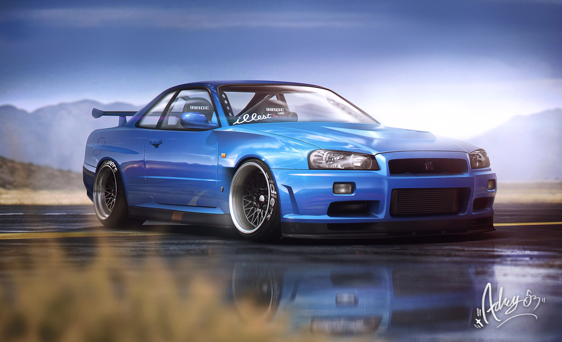 Nissan Skyline GTR r34 Р·РёРјРѕР№