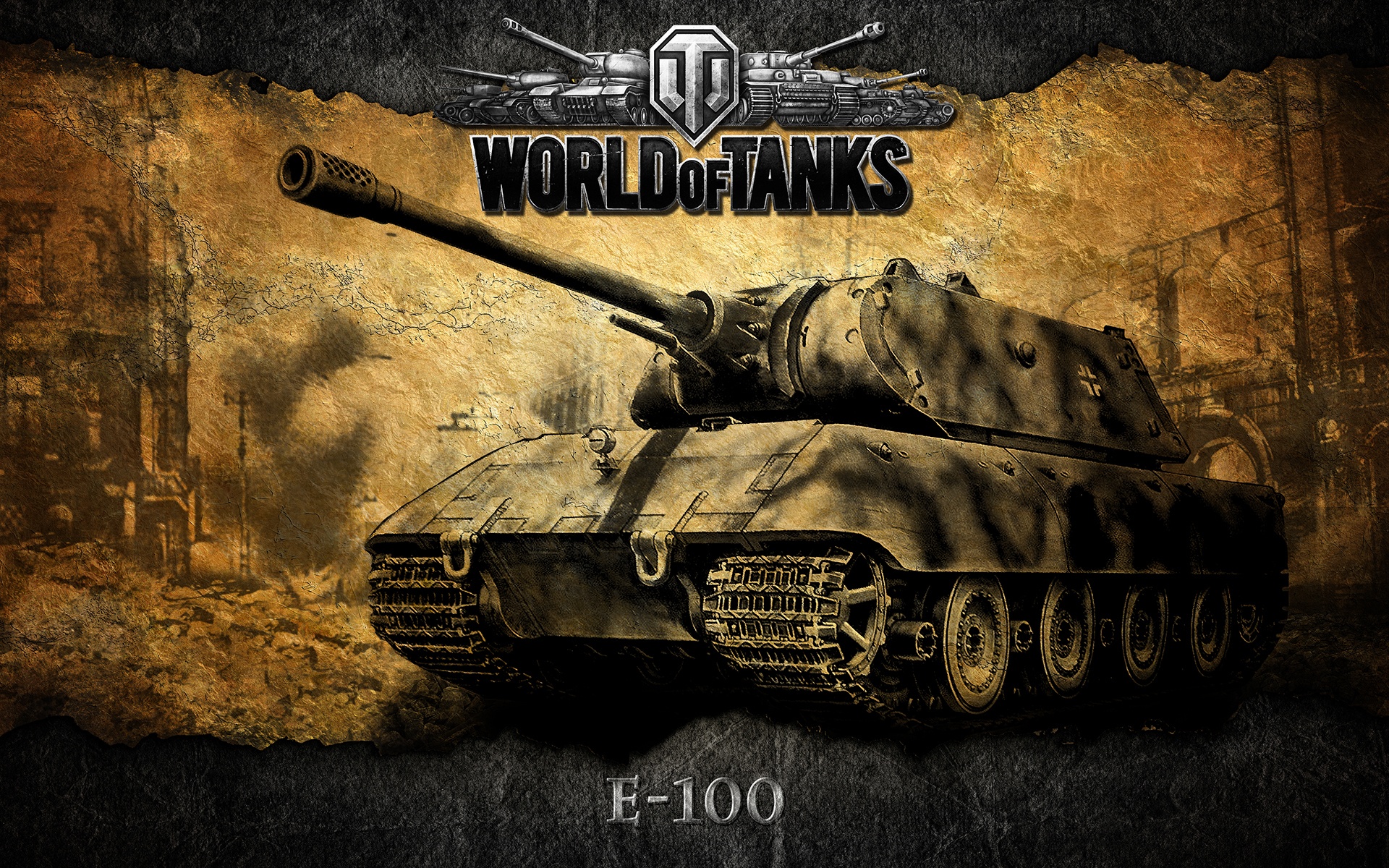 Скачать обои Германия, танки, WoT, World of Tanks, E-100, раздел игры в  разрешении 1920x1200