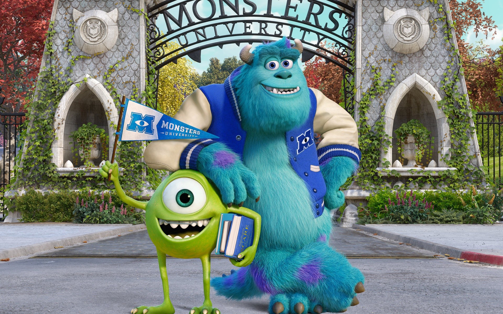 Обои монстры, Monsters University, Университет монстров на телефон и  рабочий стол, раздел фильмы, разрешение 1920x1200 - скачать