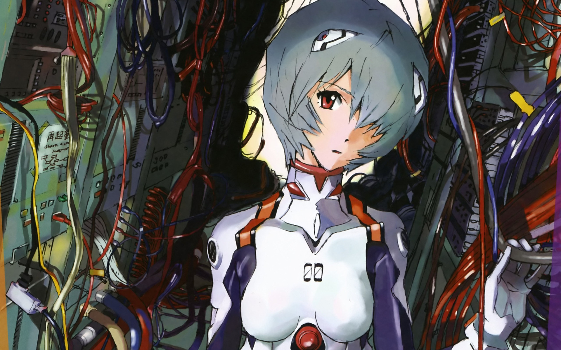 Скачать обои Anime, Rei, Ayanami, Evangelion, Eva, раздел прочее в  разрешении 1920x1200