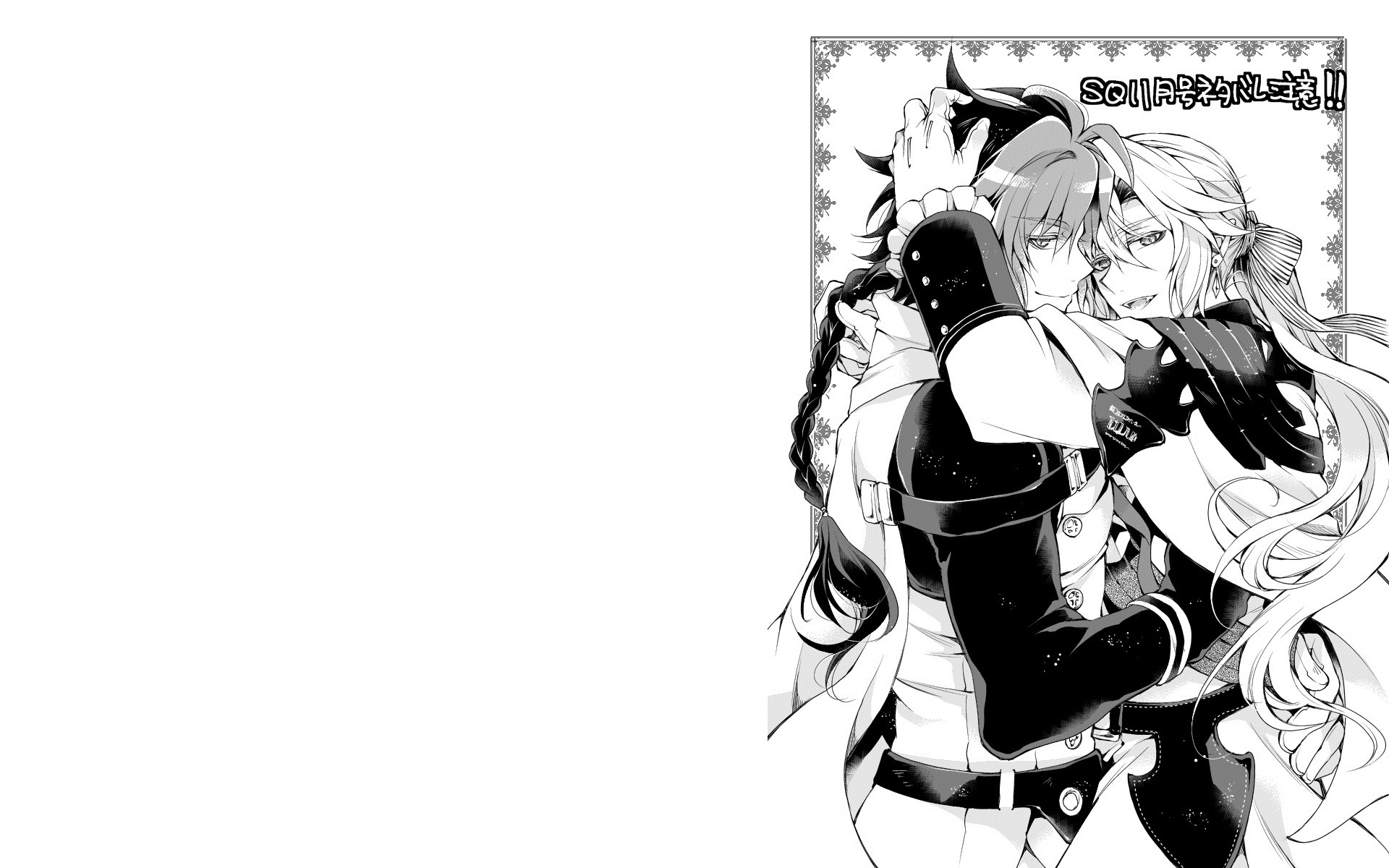 Обои для рабочего стола. вампиры, монохромная, Owari no Seraph, <b>Последний</b> <b>с...</b>