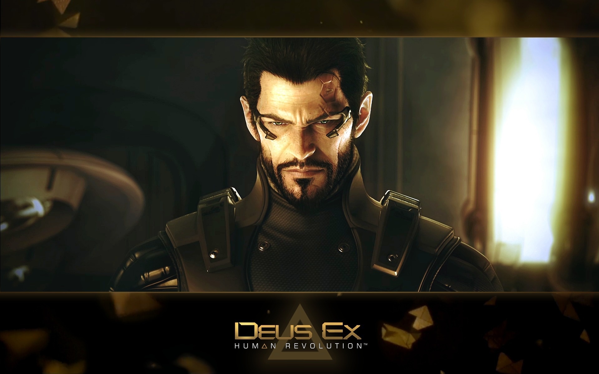 Скачать обои human revolution, deus ex, adam jensen, крутой перец, раздел  игры в разрешении 1920x1200