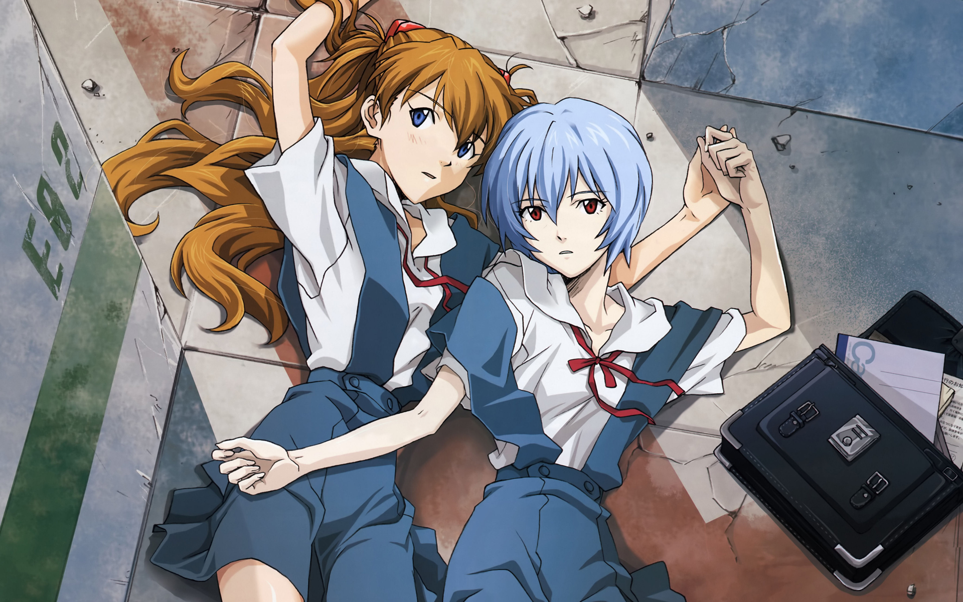 Обои Asuka Langley Soryu, Ayanami rei, Neon genesis evangelion на телефон и  рабочий стол, раздел сёдзё, разрешение 1920x1200 - скачать