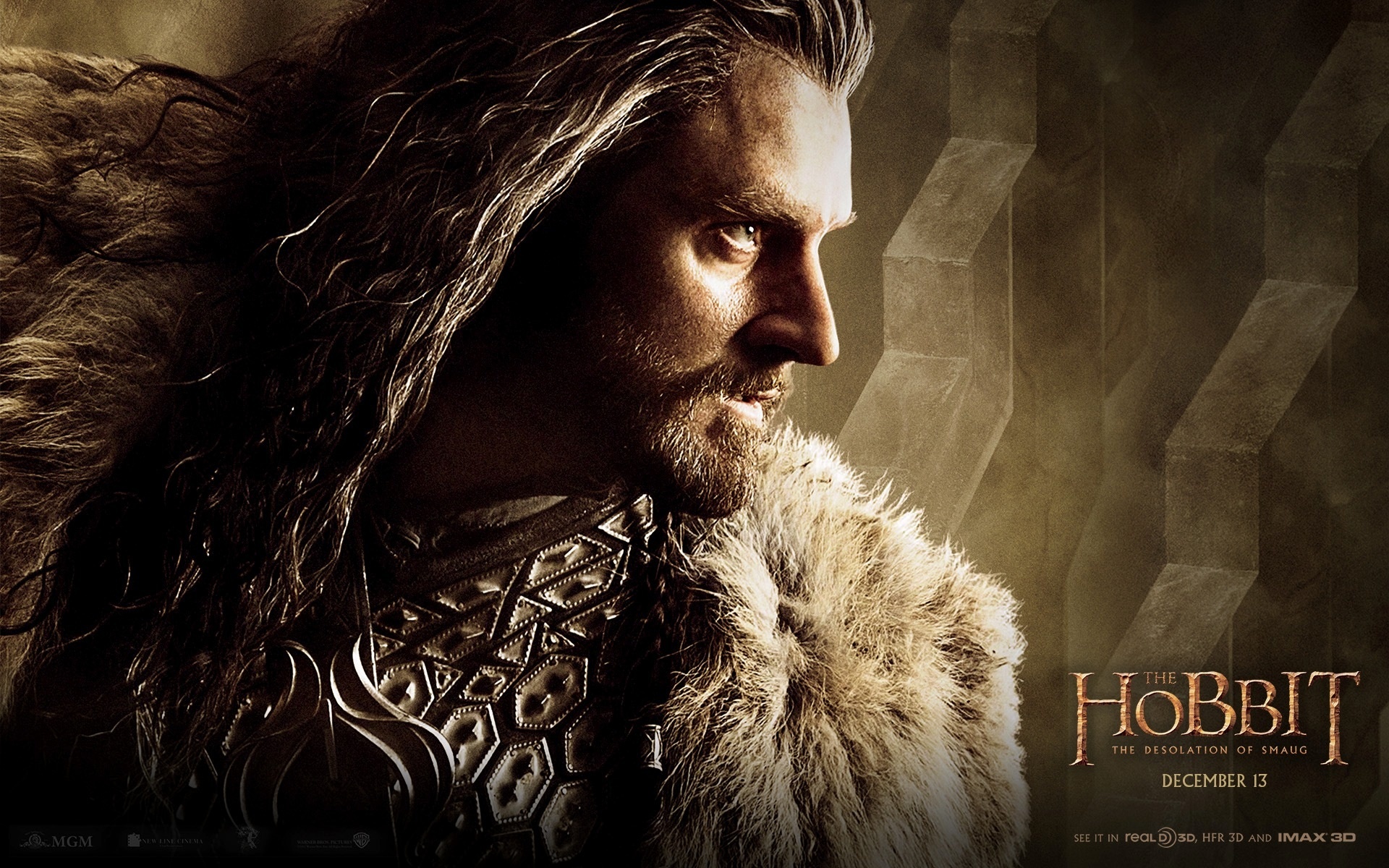 Обои hobbit: the desolation of smaug, ричард армитэдж, хоббит: пустошь  смауга, richard armitage, thorin oakenshield на телефон и рабочий стол,  раздел фильмы, разрешение 1920x1200 - скачать