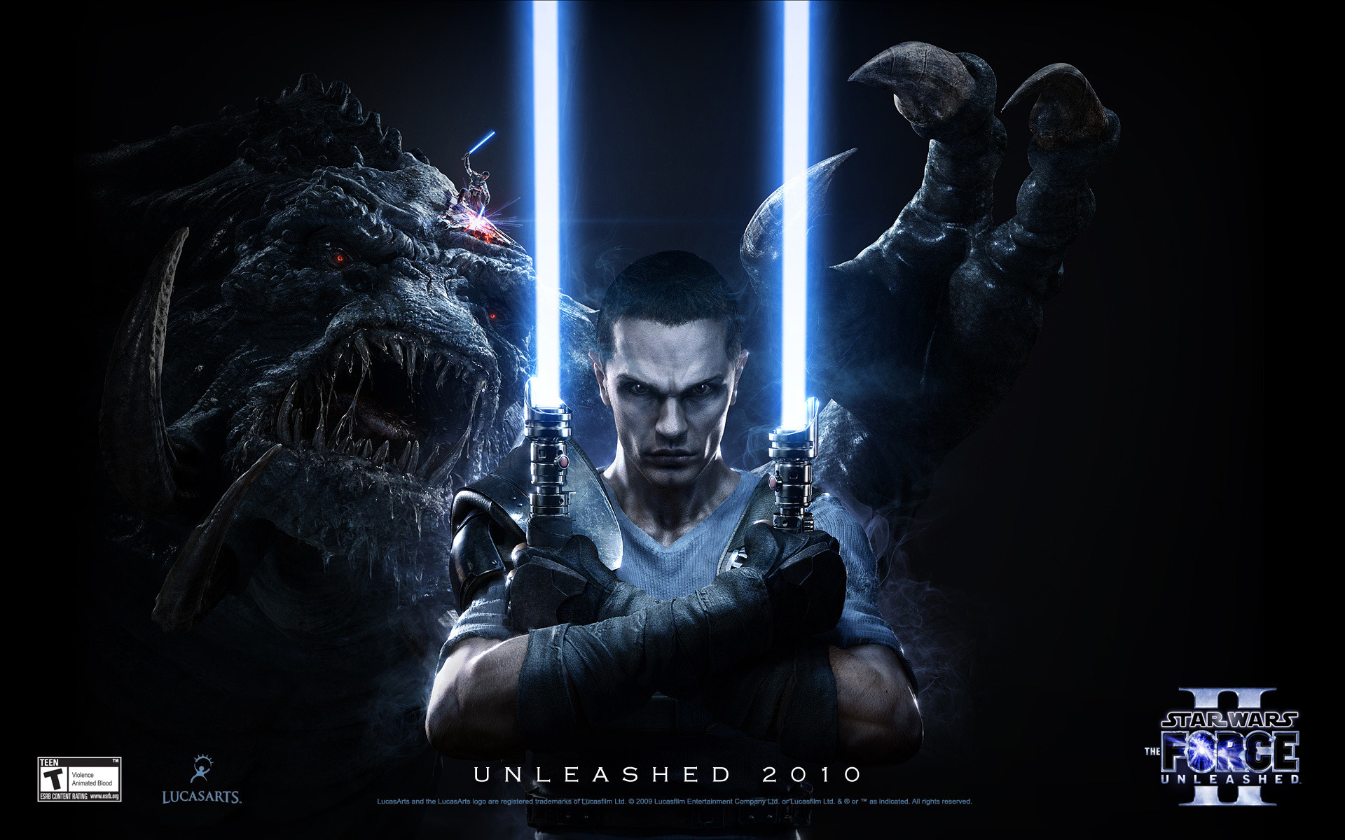 Обои мечи, джедай, Star wars, FORSE UNLEASHED 2 на телефон и рабочий стол,  раздел игры, разрешение 1920x1200 - скачать