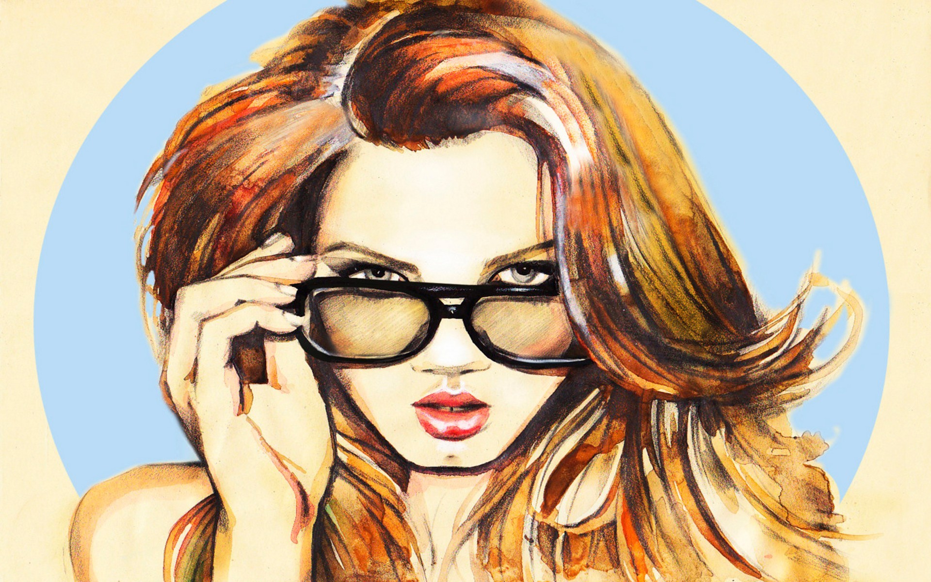 Картинка на аватарку для женщины прикольные. Рисунок девушки. Девушка в очках. Красивые девушки в очках. Картинки девушек рисунки.