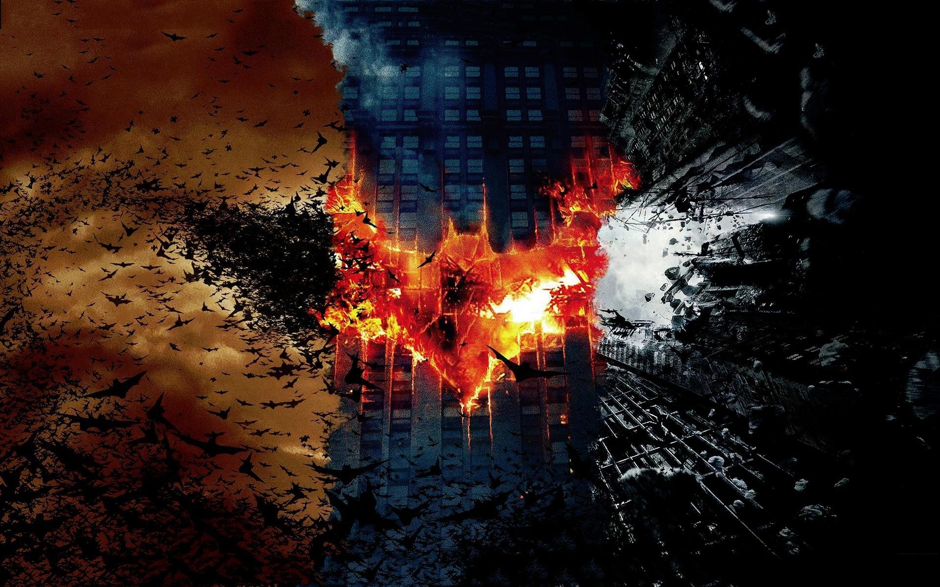 Обои The Dark Knight, Темный рыцарь, The Dark Knight Rises, Темный рыцарь:  Возрождение легенды, Batman Begins, Бэтмен: Начало на телефон и рабочий  стол, раздел фильмы, разрешение 1920x1200 - скачать