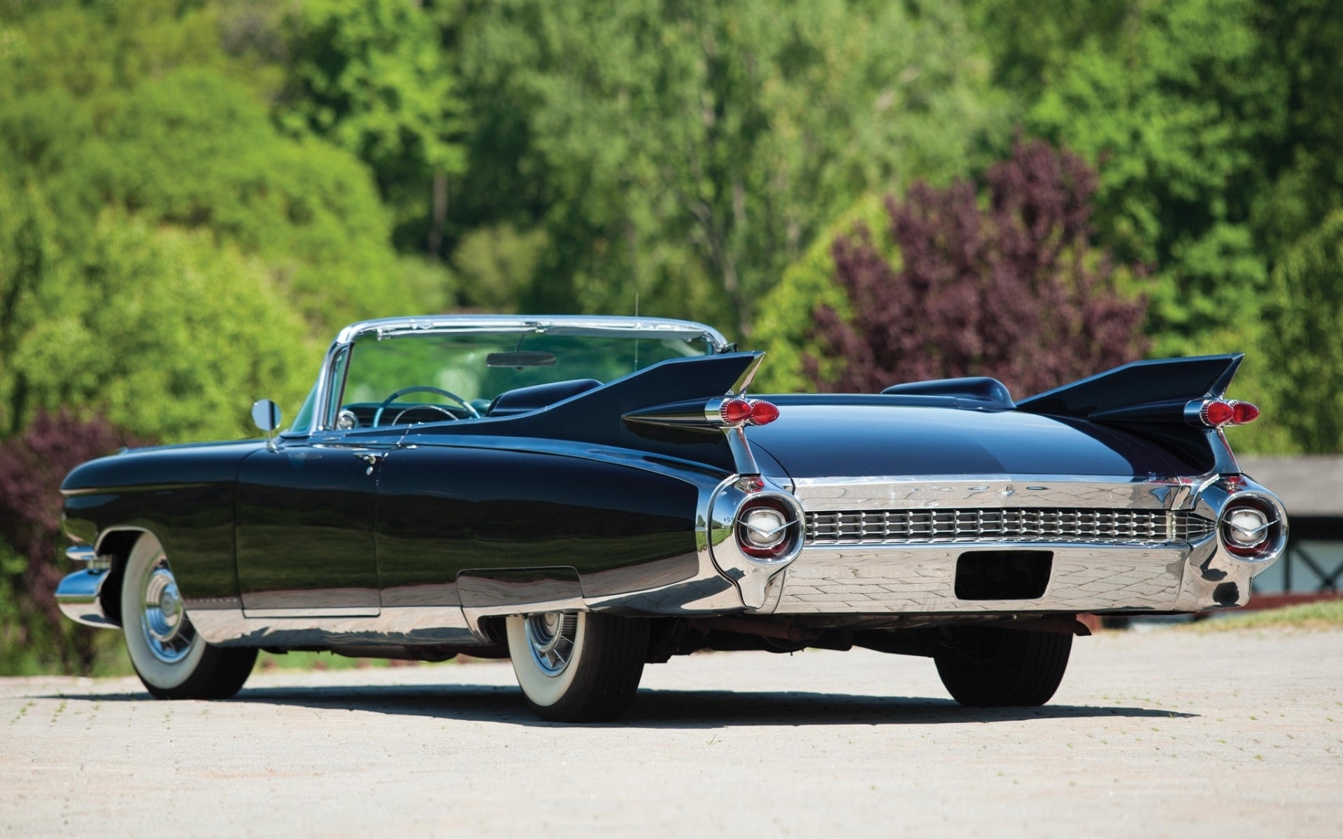 Обои Eldorado, Cadillac, Эльдорадо, классика, вид сзади, 1959, Кадилак,  Biarritz на телефон и рабочий стол, раздел машины, разрешение 1920x1200 -  скачать