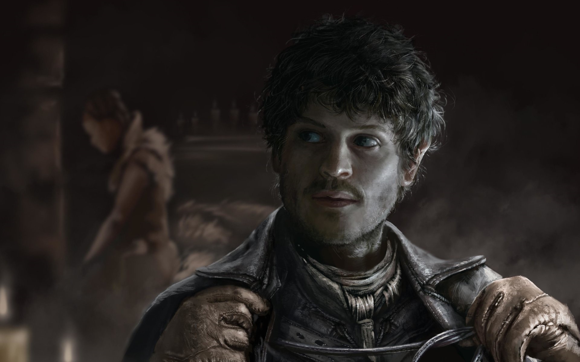 Обои Art, Game of Thrones, Iwan Rheon, Ramsay Bolton на телефон и рабочий  стол, раздел фильмы, разрешение 1920x1200 - скачать