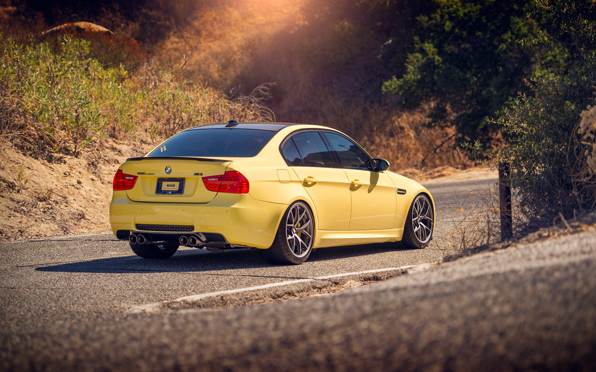 BMW m3 закат