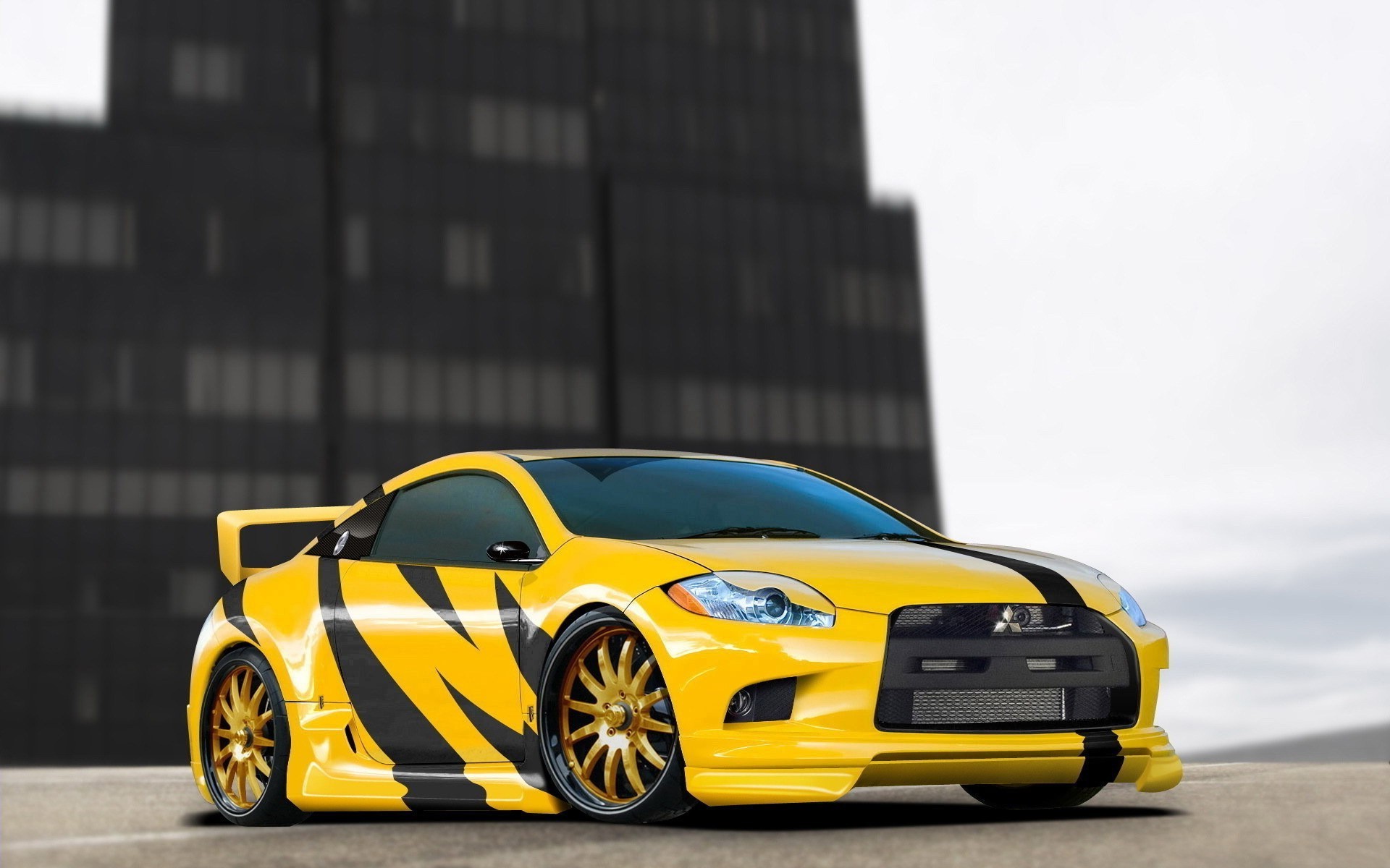 Обои Mitsubishi, Eclipse, Yellow, Tuning на телефон и рабочий стол, раздел  mitsubishi, разрешение 1920x1200 - скачать