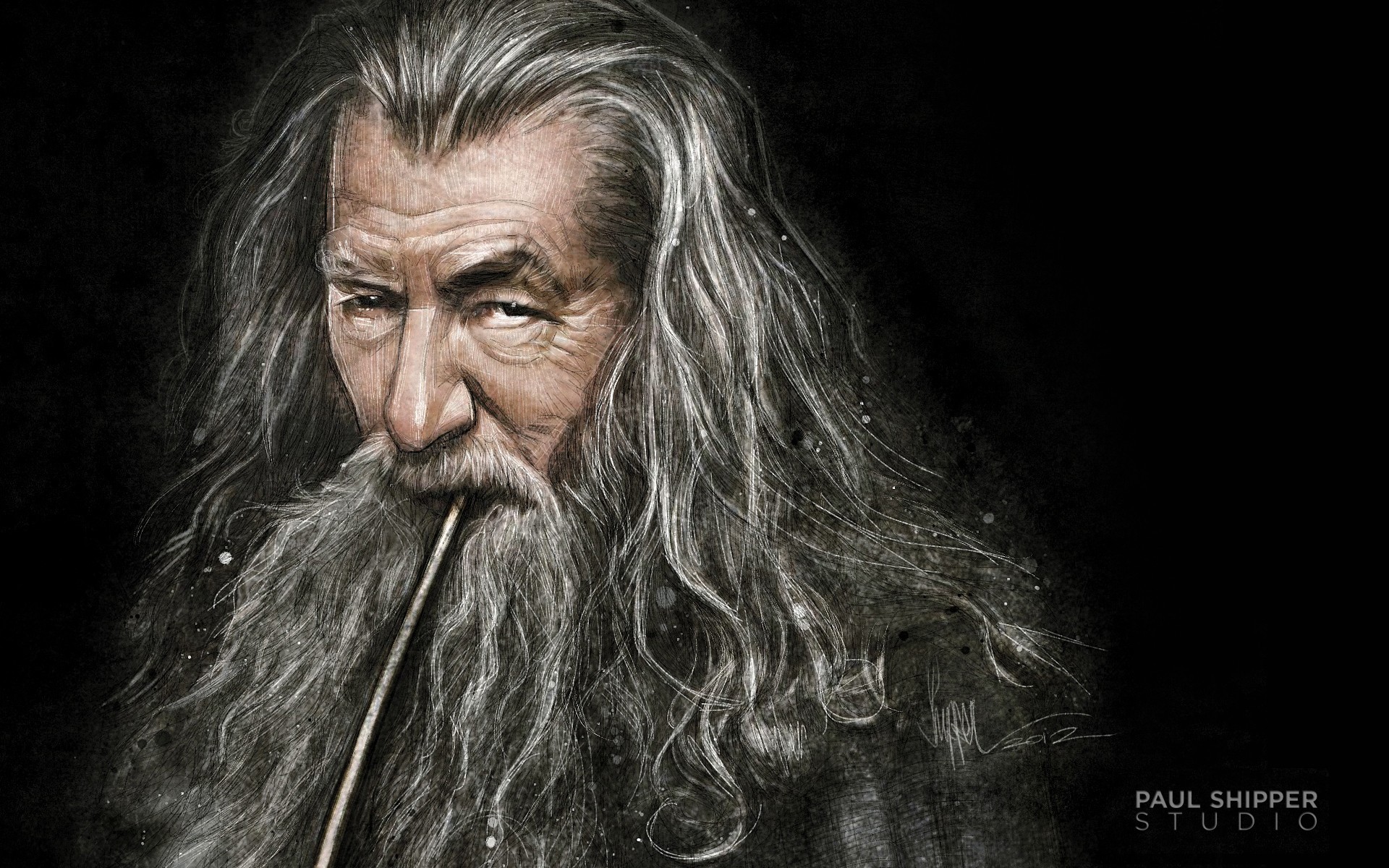 Обои арт, Властелин колец, The Lord of the Rings, волшебник, Gandalf,  Гэндальф, Хоббит Нежданное путешествие, The Hobbit An Unexpected Journey на  телефон и рабочий стол, раздел фильмы, разрешение 1920x1200 - скачать