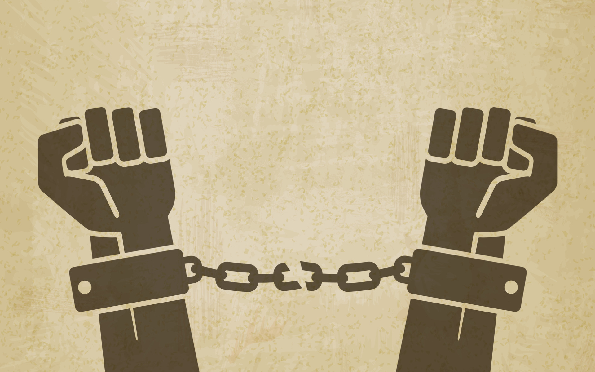 Скачать обои hands, freedom, chains, раздел минимализм в разрешении 1920x12...