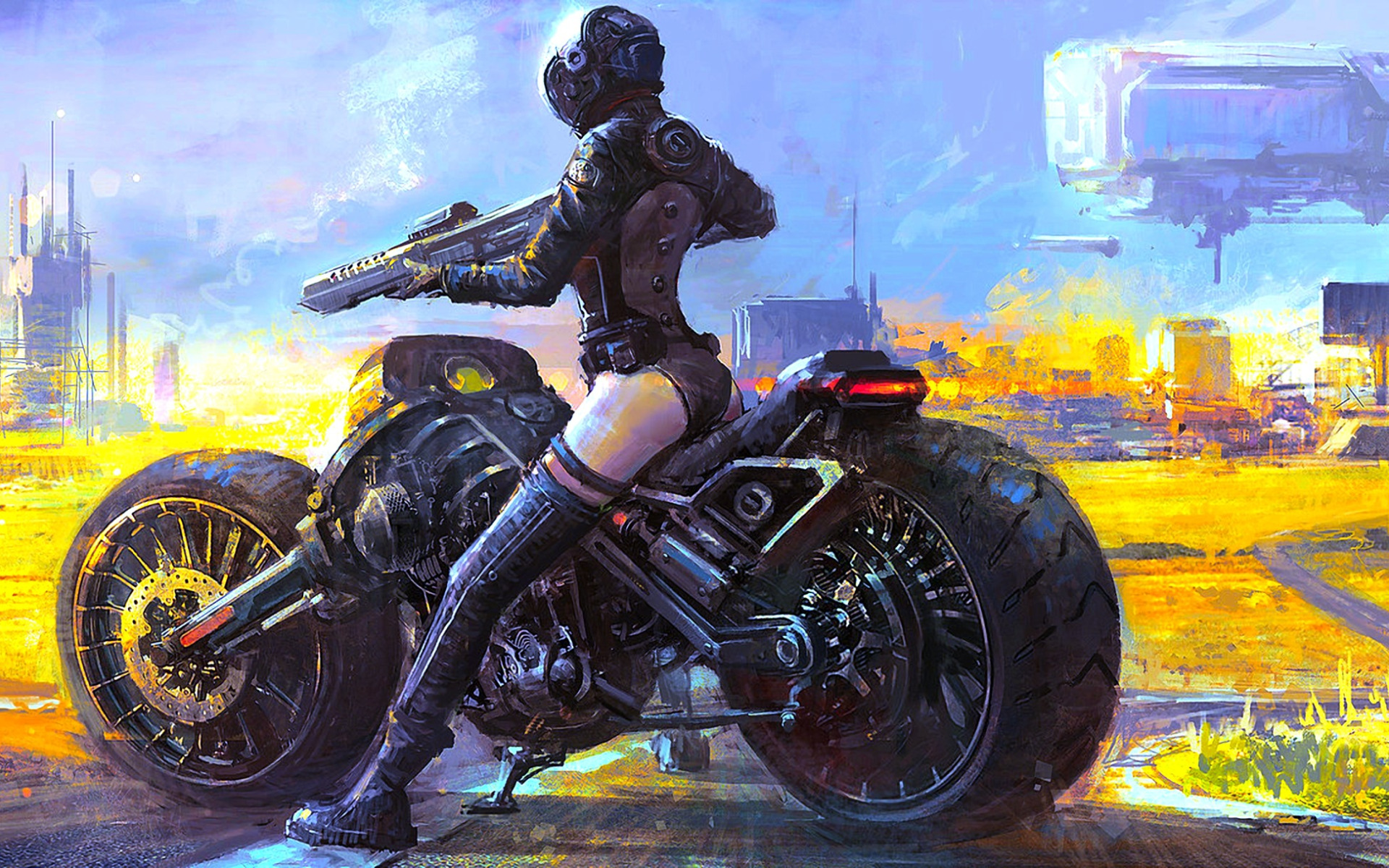 Sci Fi Bike Cyberpunk