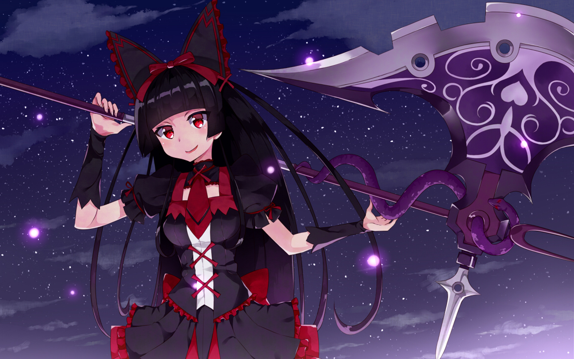 Обои anime, art, Gate, Rory Mercury, Gate: Jieitai Kanochi nite Kaku  Tatakaeri на телефон и рабочий стол, раздел сёдзё, разрешение 1920x1200 -  скачать