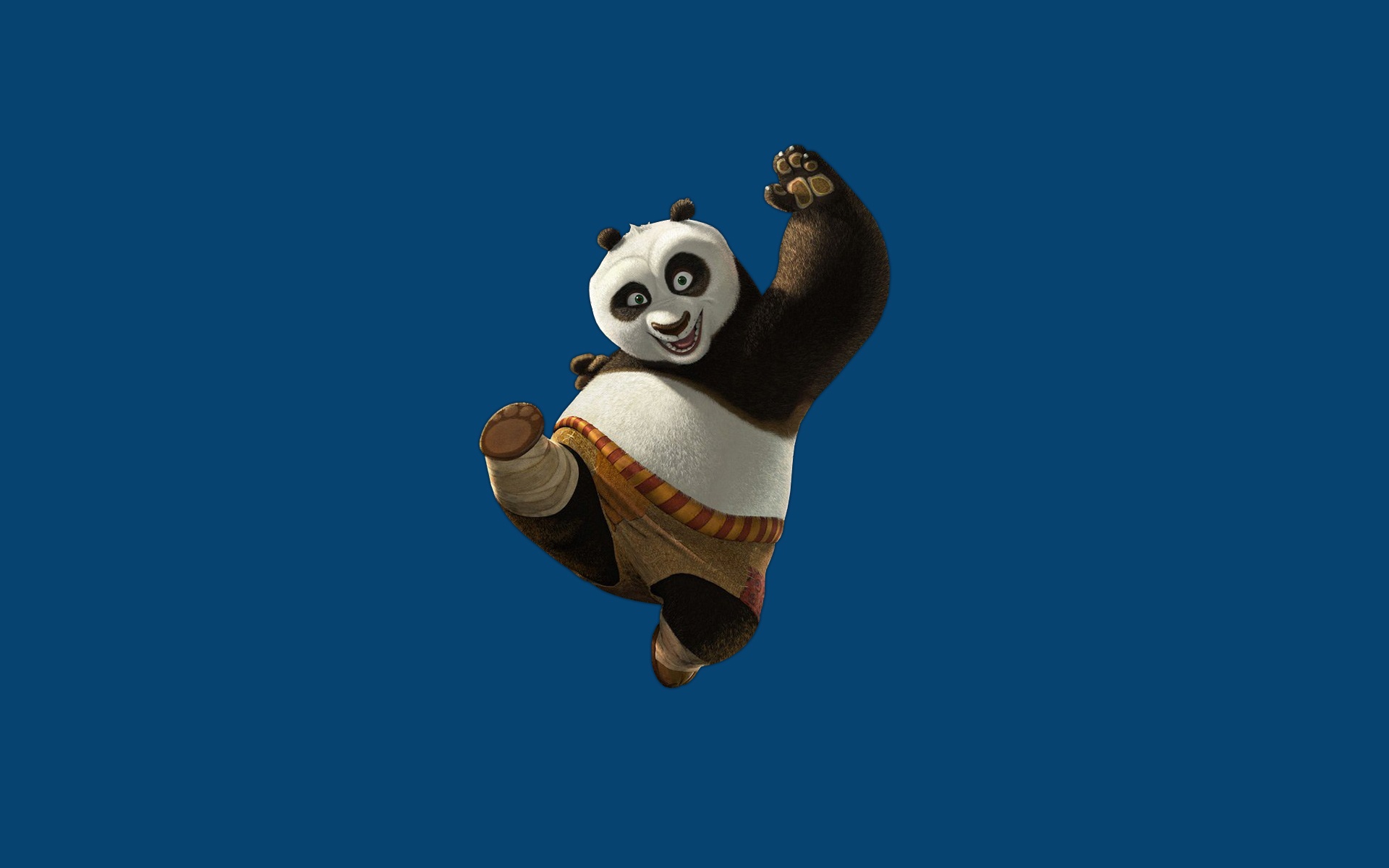 Обои синий фон, Kung Fu Panda, Кунг-фу Панда на телефон и рабочий стол,  раздел фильмы, разрешение 1920x1200 - скачать