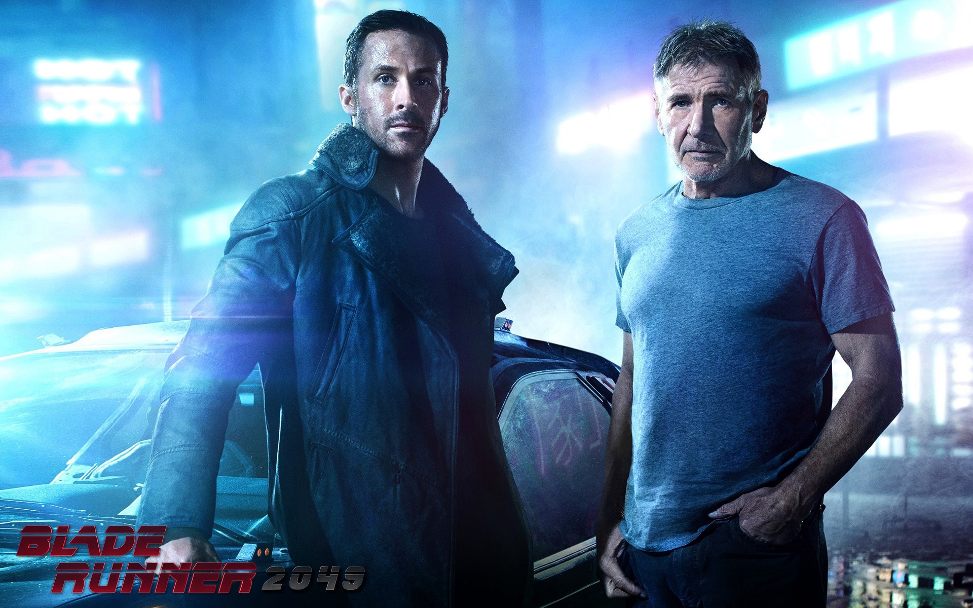 Обои фантастика, Harrison Ford, Харрисон Форд, Ryan Gosling, Райан Гослинг,  Бегущий по лезвию 2049, Blade Runner 2049 на телефон и рабочий стол, раздел  фильмы, разрешение 1920x1200 - скачать