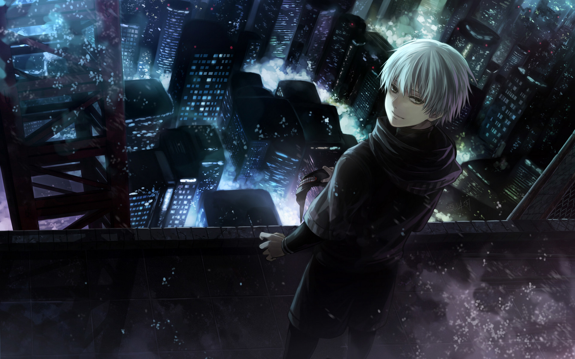 Обои anime, art, токийский гуль, Tokyo Ghoul, Ken Kaneki на телефон и  рабочий стол, раздел сэйнэн, разрешение 1920x1200 - скачать