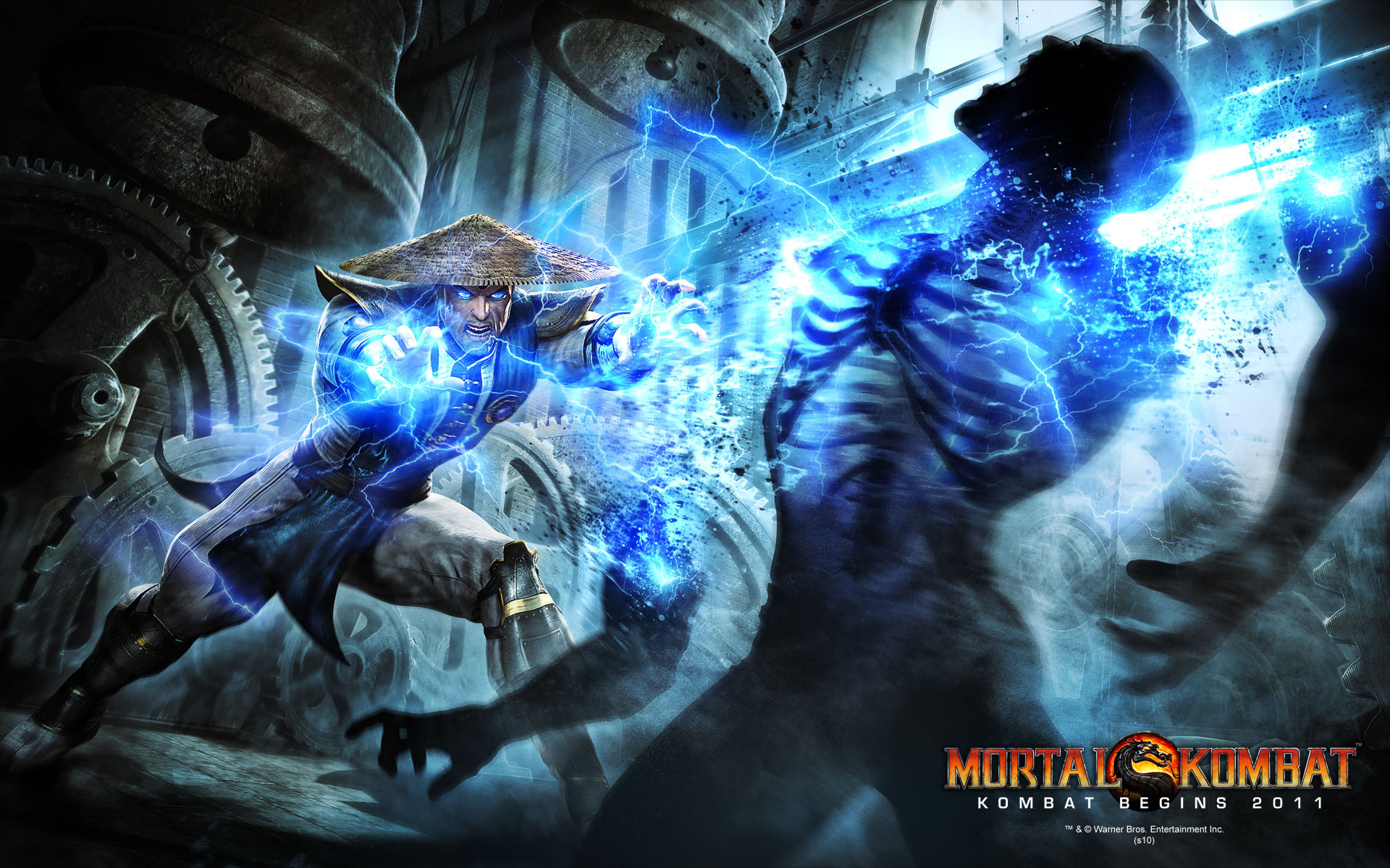 Скачать обои fight, mortal kombat, raiden, раздел игры в разрешении  1920x1200