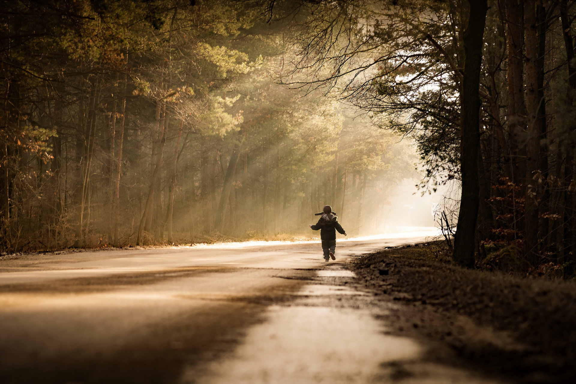 Into the light. Мальчик на дороге. Ивона Подласинска фотограф. Дорога мальчик обои. Мальчик в свете фар.