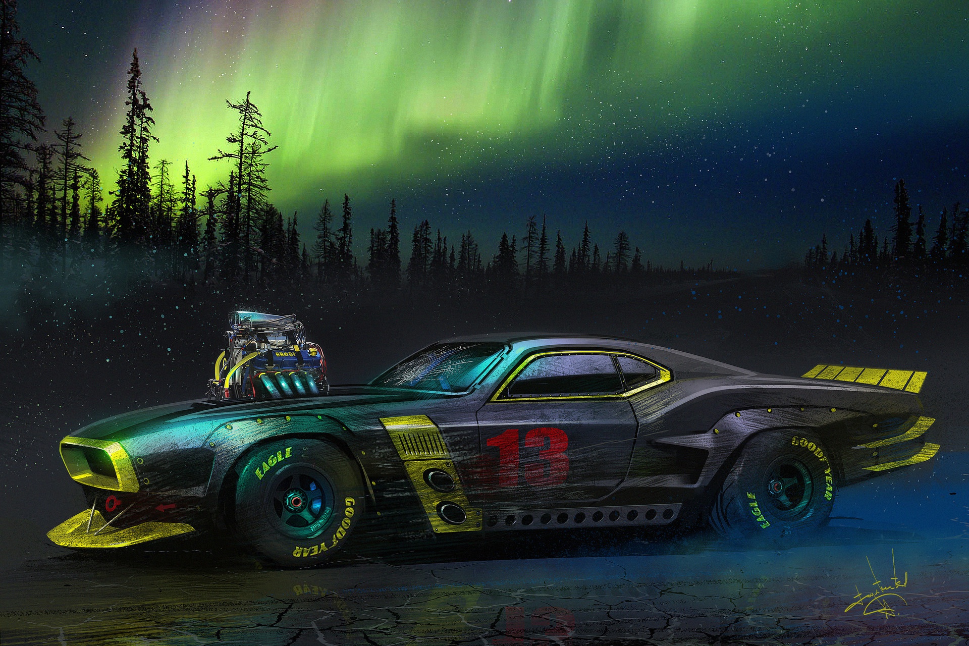 Cyberpunk cars art фото 4