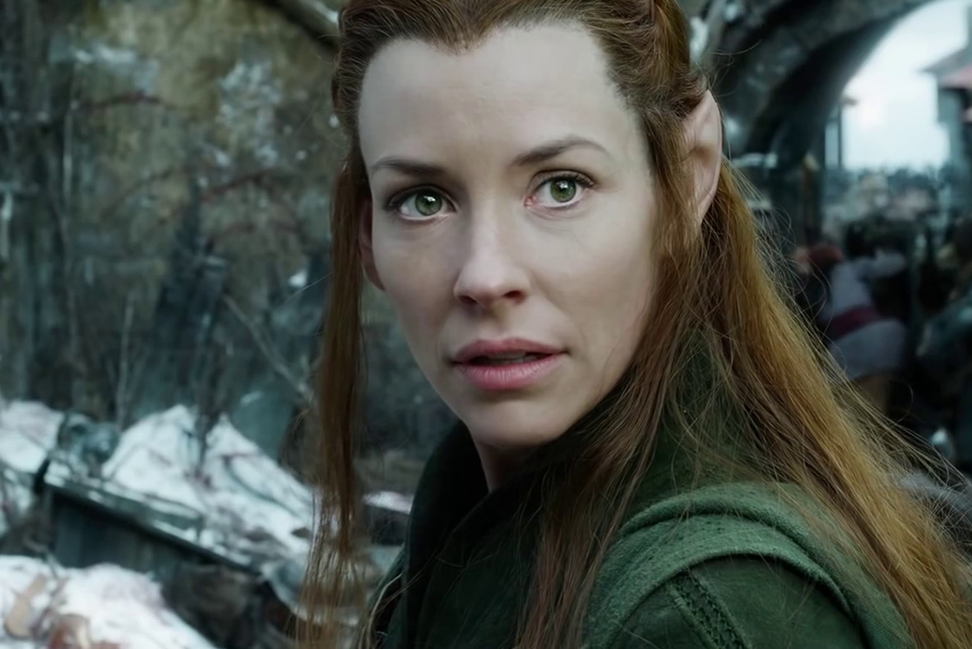 Обои девушка, эльфийка, Evangeline Lilly, Tauriel, The Hobbit: The Battle  of the Five Armies, Хоббит: Битва пяти воинств, The Hobbit 3 на телефон и  рабочий стол, раздел фильмы, разрешение 1920x1281 - скачать