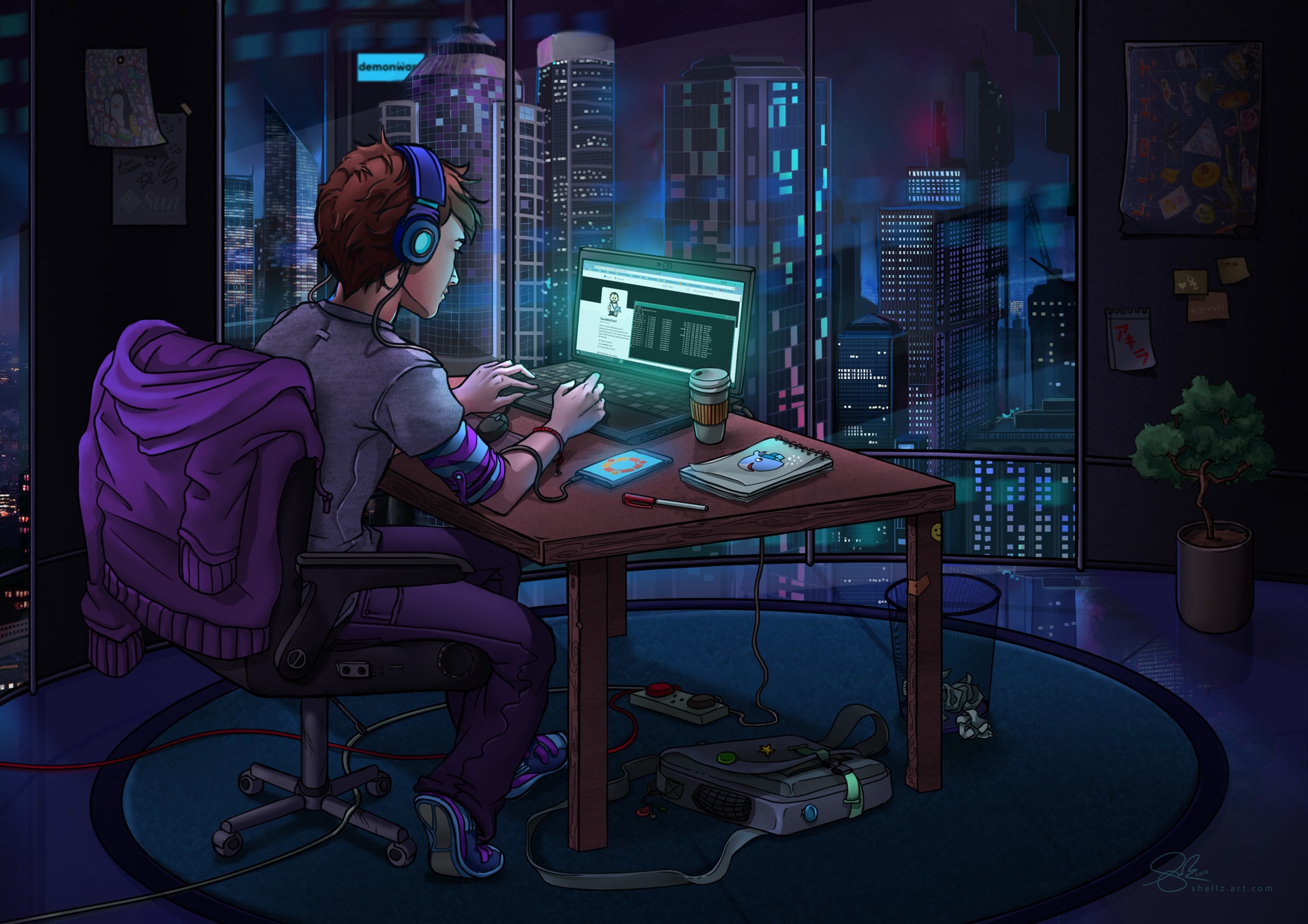 Cyberpunk hacker music фото 23