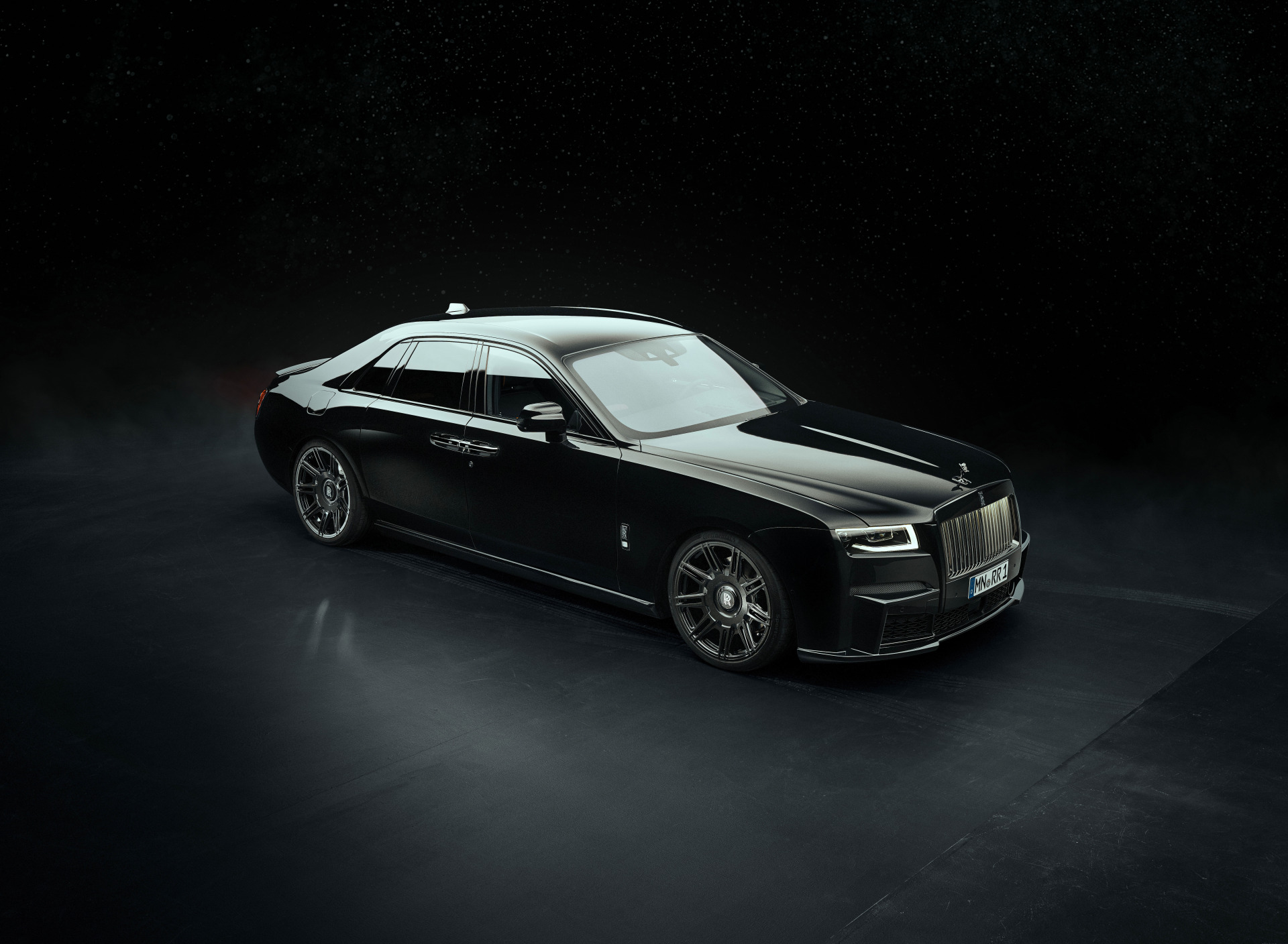 Скачать обои Rolls-Royce, Ghost, роллс ройс, люксовый автомобиль,  Rolls-Royce Black Badge Ghost, раздел другие марки в разрешении 1920x1408