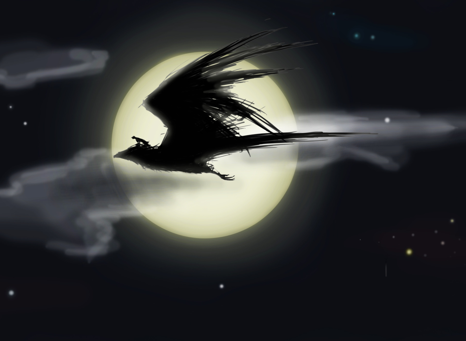 Midnight bird. Птица в ночном небе. Птицы ночью летают. Птицы в небе ночью. Фэнтези птицы.
