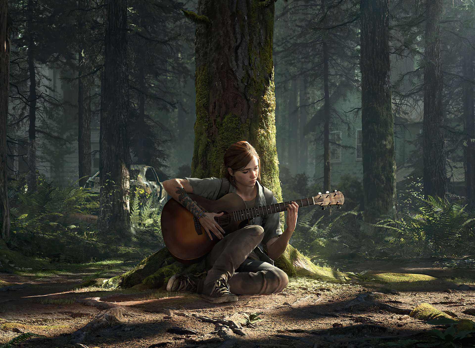 The last of us part 1 механики. Элли с гитарой ласт оф АС 2.