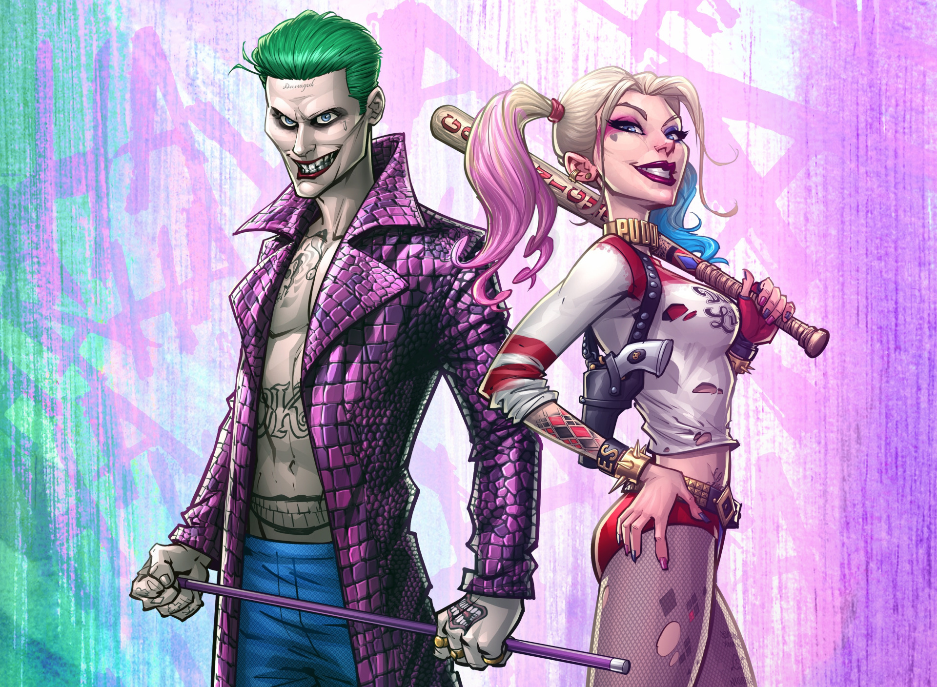 Обои для рабочего стола. <b>harley</b>, Patrick Brown, PatrickBrown, suicide squad...