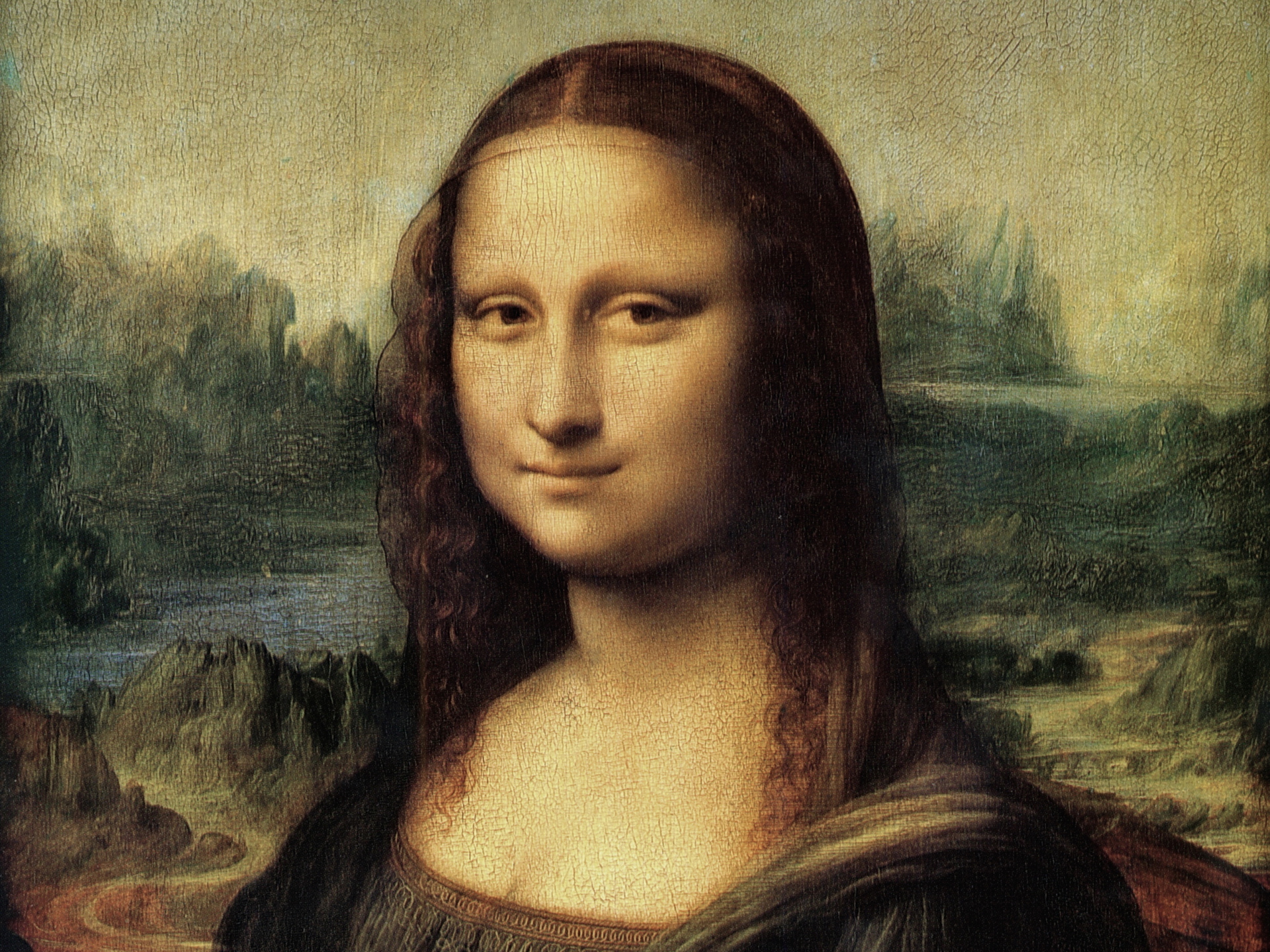 Обои Мона Лиза, mona lisa, L. da Vinci на телефон и рабочий стол, раздел  девушки, разрешение 1920x1440 - скачать