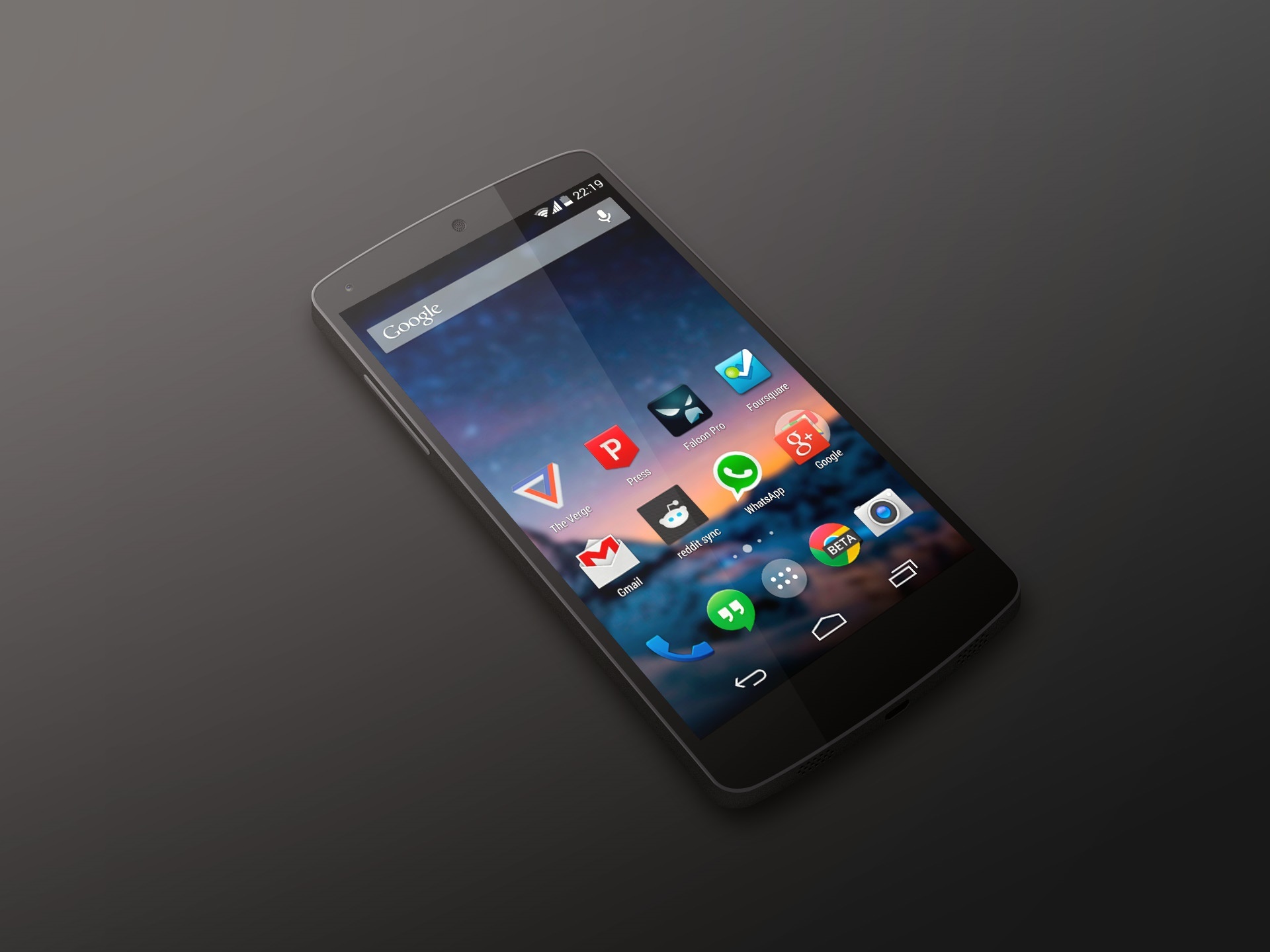 Скачать обои Android, Google, Black, Smartphone, Nexus 5, Kit Kat, by LG,  раздел hi-tech в разрешении 1920x1440