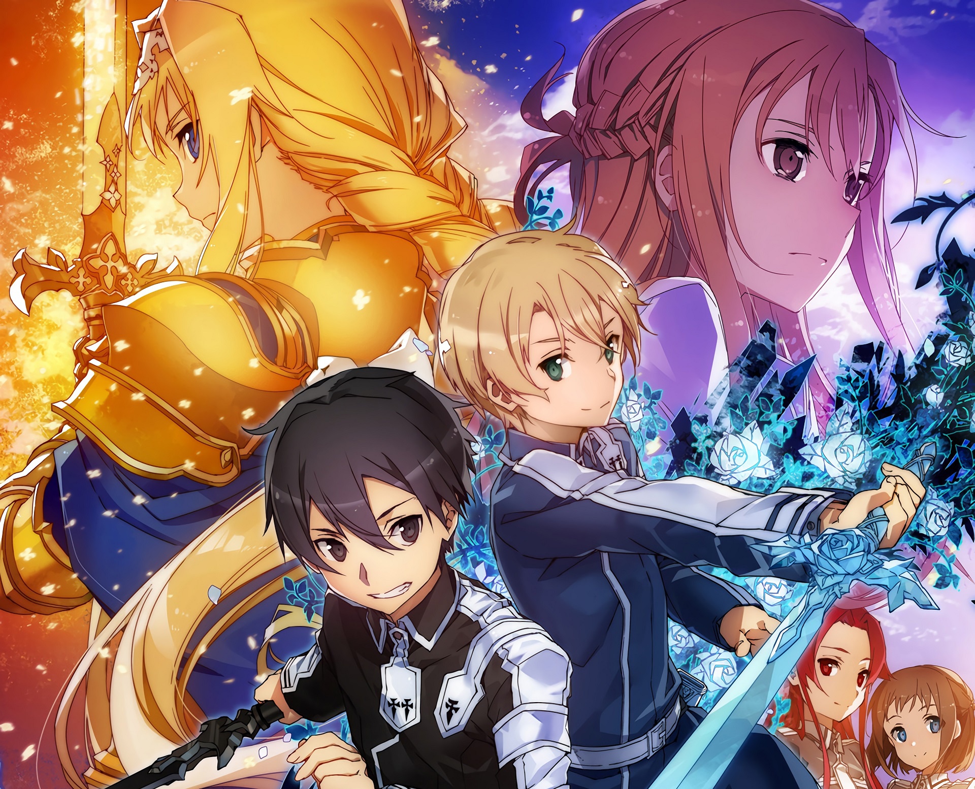 Скачать обои персонажи, Sword Art Online, Мастера Меча Онлайн, раздел сёнэн  в разрешении 1920x1554