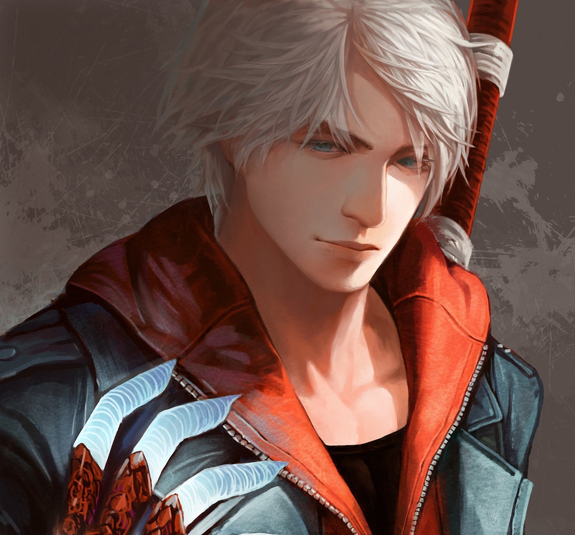 Скачать обои рука, меч, арт, парень, nero, devil may cry, раздел игры в  разрешении 1920x1785