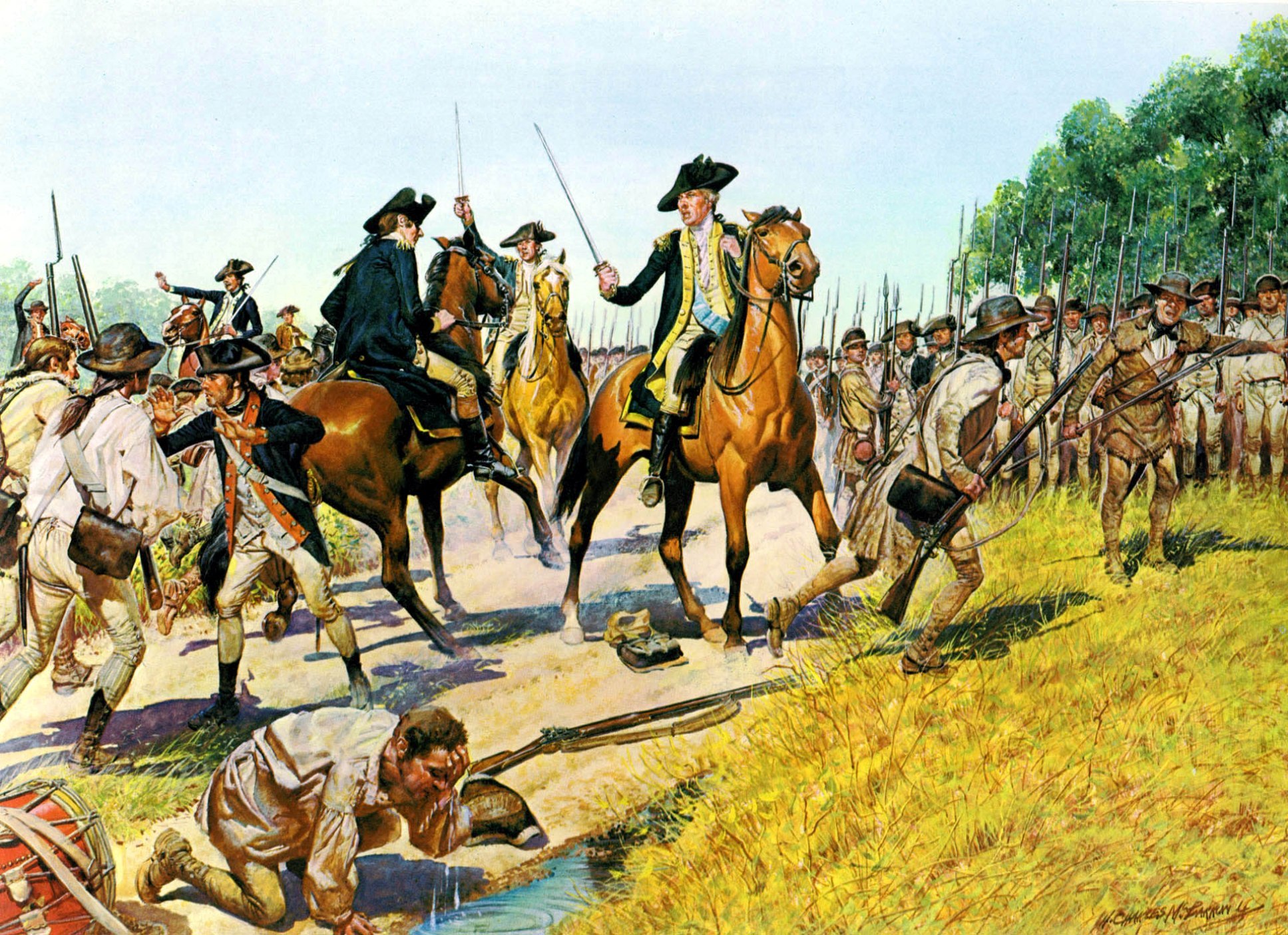 Д англо. Битва за независимость США 18 век. Битва при Банкер-Хилле 1775.