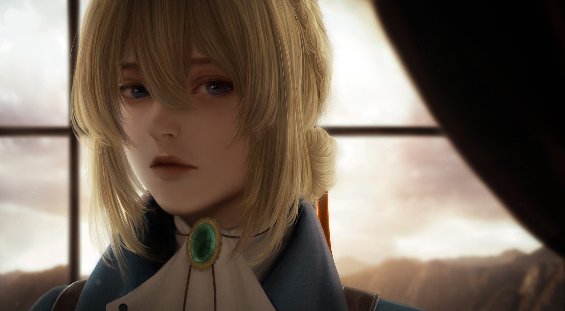 Обои девушка, портрет, аниме, арт, Violet Evergarden на телефон и рабочий  стол, раздел сёнэн, разрешение 1962x1080 - скачать