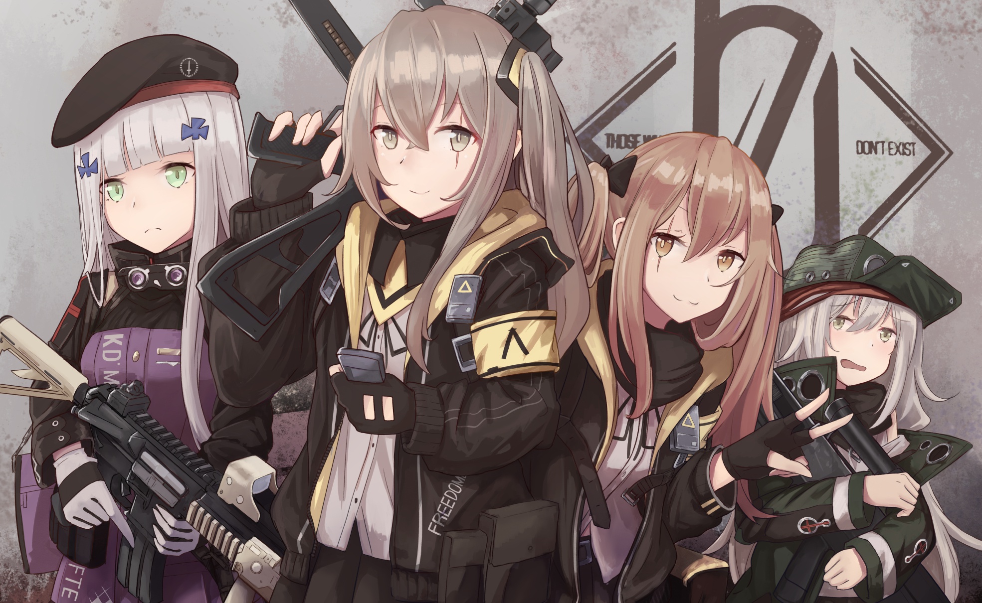 Скачать обои девушки, группа, Girls Frontline, Девушки фронта, раздел сёнэн  в разрешении 1969x1210